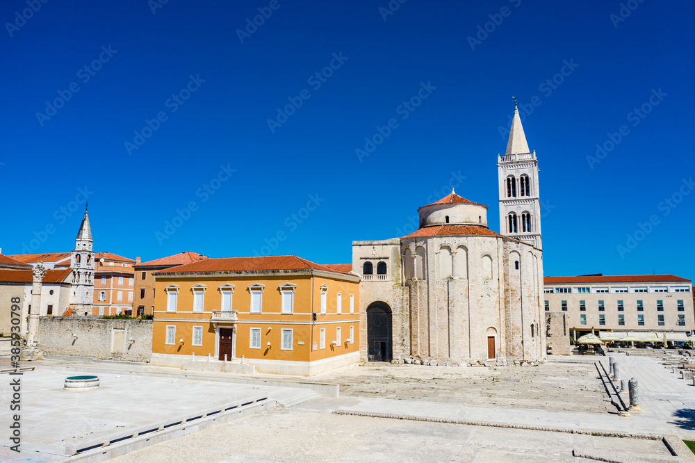 Fototapeta premium Aerial view of the Old Town of Zadar, Croatia