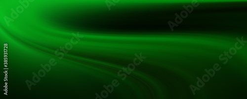  Abstract Dark Soft Wave Green Futuristic Background 