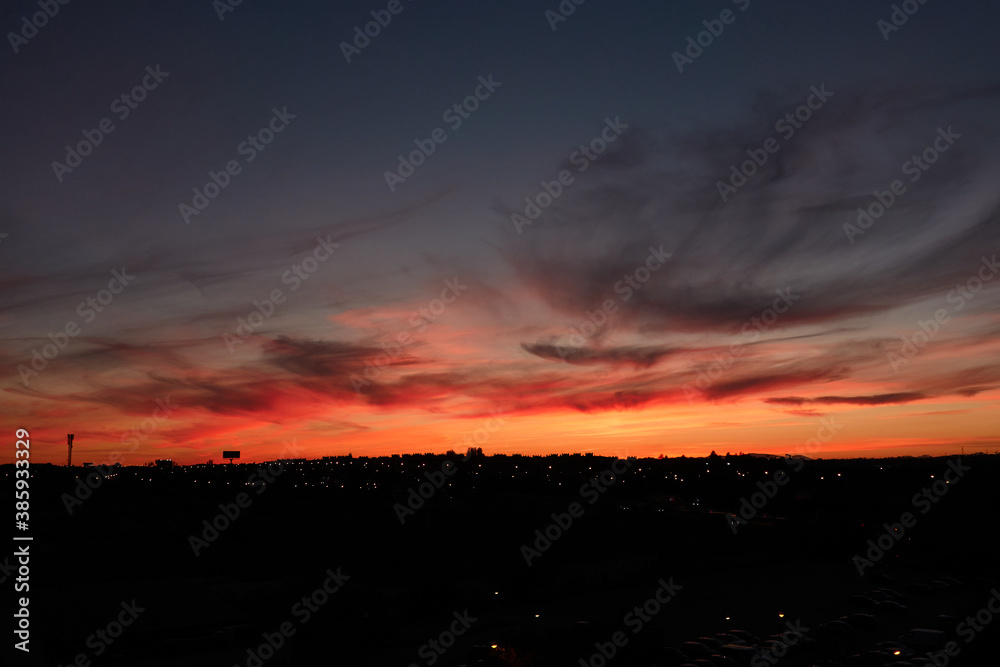 Sunset in Cuatro Vientos, Madrid. Spain Sunset in Cuatro Vientos, Madrid. Spain