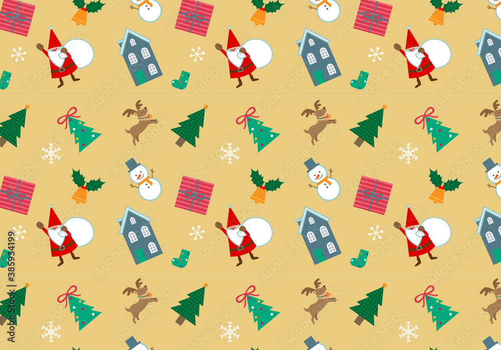 クリスマスイラスト シームレスパターン
クリスマスイラスト シームレスパターン