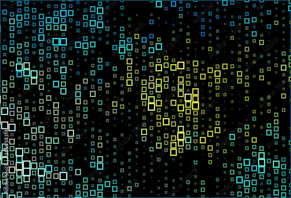 Dark Blue, Yellow vector pattern in square style. Dark Blue, Yellow vector pattern in square style.