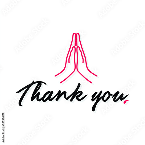 Thank You Typography - Illustration