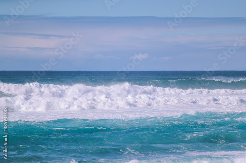 Waves on the North Shore in Winter, Oahu, Hawaii