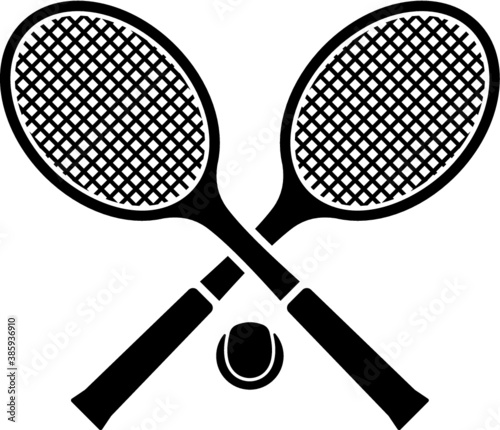 Vector illustration of the tennis set