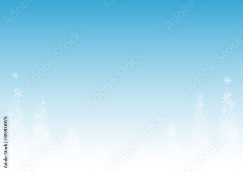 Silver Snowflake Vector Blue Background. Xmas 