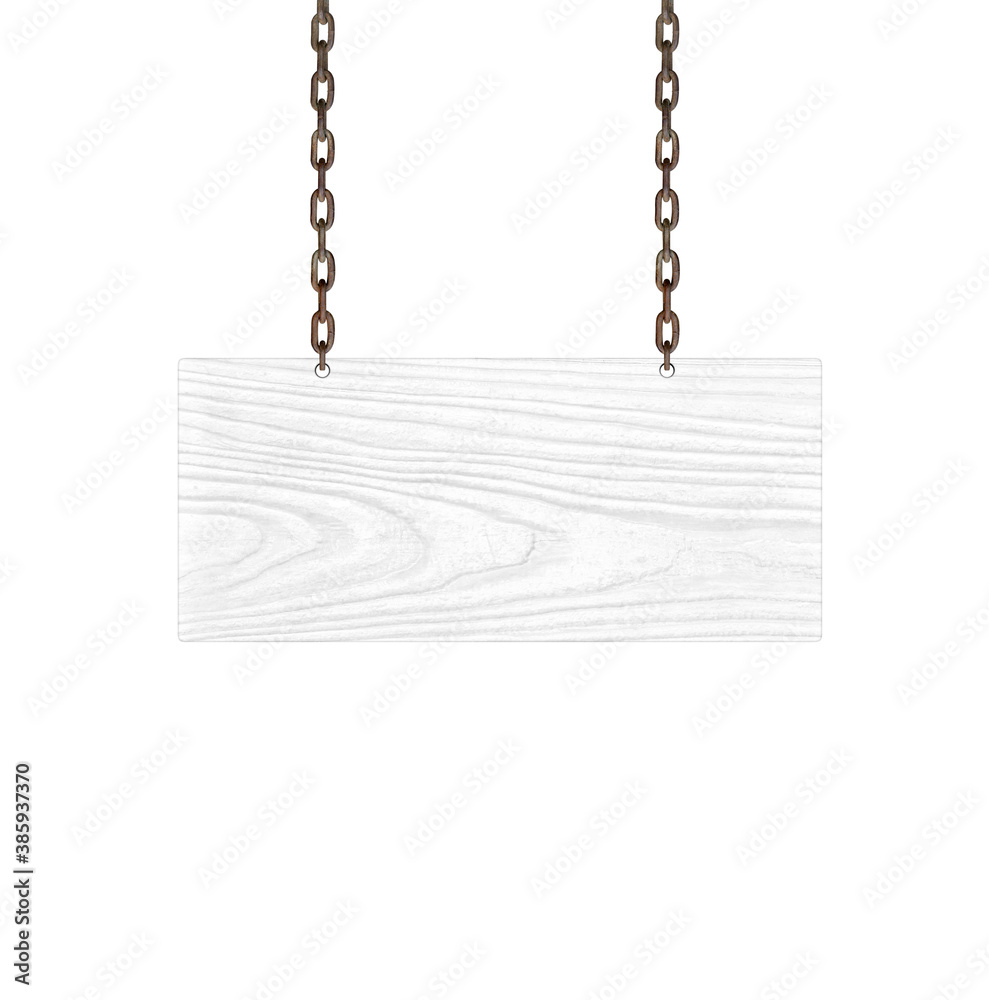 Wooden sign isolated on white Wooden sign isolated on white