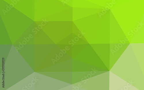 Light Green vector abstract mosaic background.