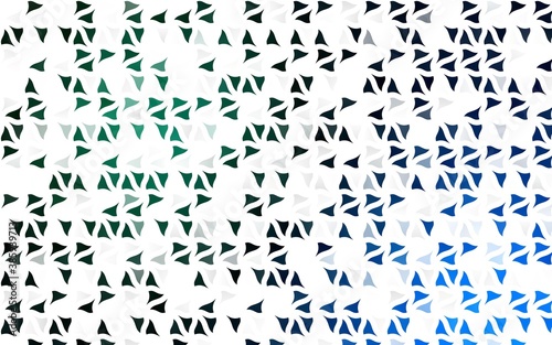 Light Blue, Green vector pattern in polygonal style.