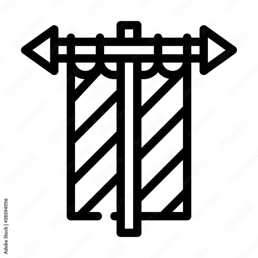viking flag line icon vector black illustration viking flag line icon vector black illustration