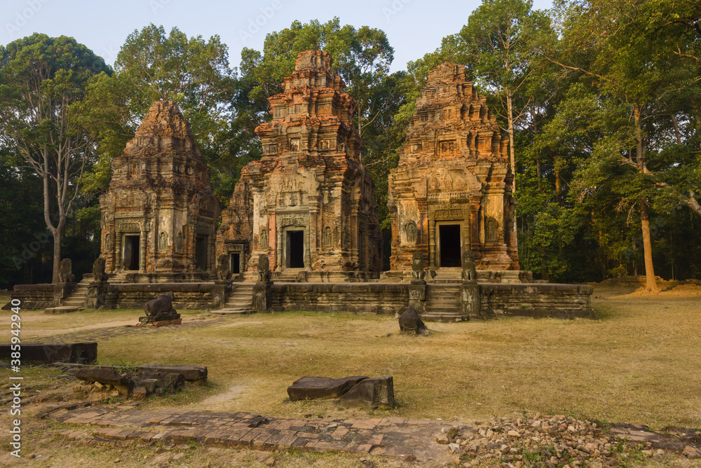 Preah Ko temple in Roluos Group, Angkor, Siem Reap, Cambodia