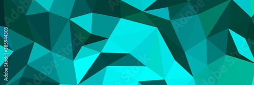 Dark turquoise abstract background. Geometric vector illustration. Colorful 3D wallpaper.