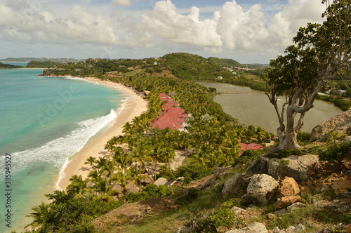 The islands and beaches of the Caribbean paradise on Antigua and Barbuda