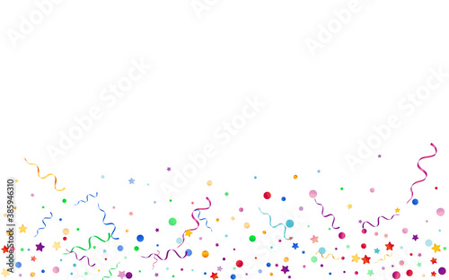 Multi colored Circles Shiny Vector White 