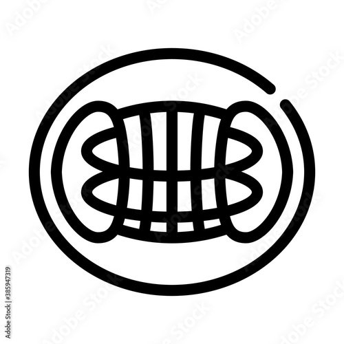 reactor hypothetical structure line icon vector illustration