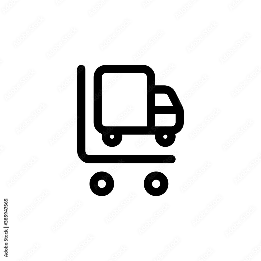 Cargo box delivery car truck Icon, Logo, Vector Cargo box delivery car truck Icon, Logo, Vector