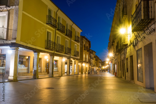 Street at night in the city Burgo de Osma, Soria province, Spain. © leonardo2011