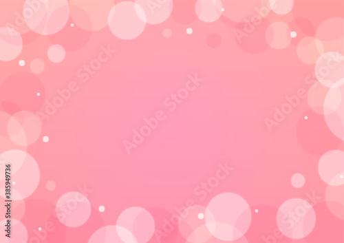 アブストラクト春のほわほわ背景イラスト ピンク