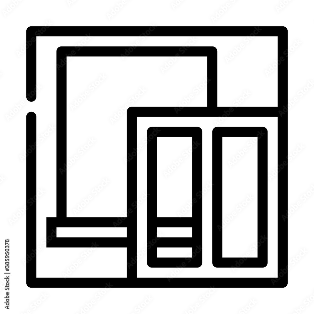 window installation line icon vector black illustration window installation line icon vector black illustration