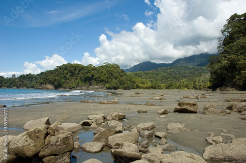 The beach of Playa Ventanas. Costa Rica.