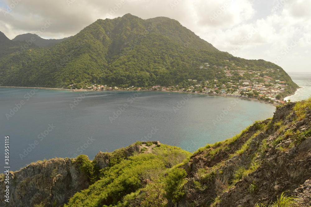 The stunning island of Dominica in the Caribbean