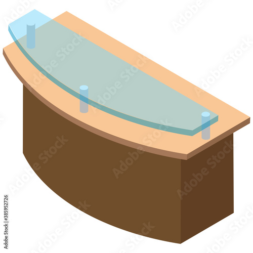 
Study desk with storage drawers 
