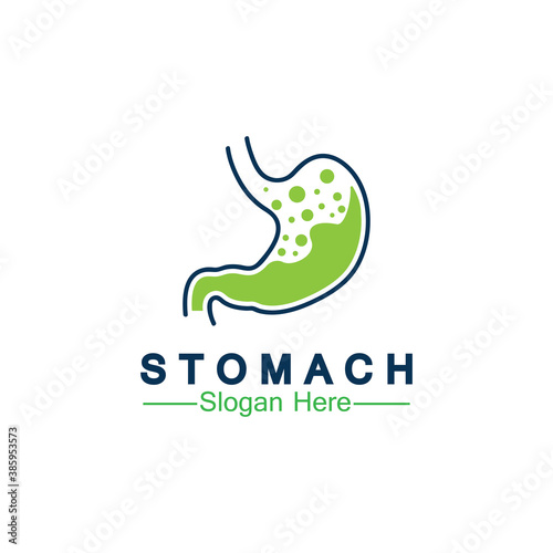 Stomach Health Logo vector illustration design - creative Gastroenterology Healthy Logo element icon, Stomach healthcare icon vector template