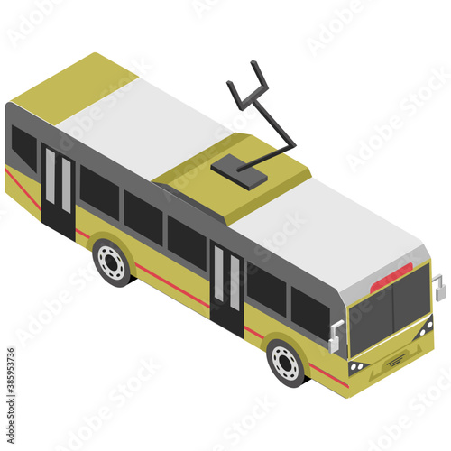 
A road transport bus, school or passenger bus
