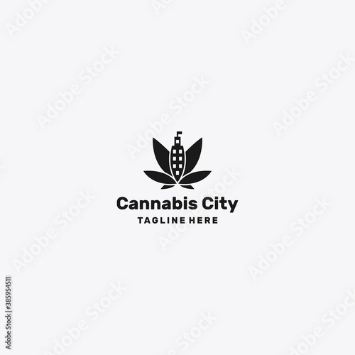Natural leaf logo, leaf house, cannabis, green house window icon, eco building, modern logo leaf.
