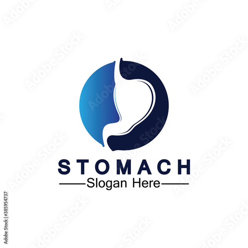 Stomach Health Logo vector illustration design - creative Gastroenterology Healthy Logo element icon, Stomach healthcare icon vector template