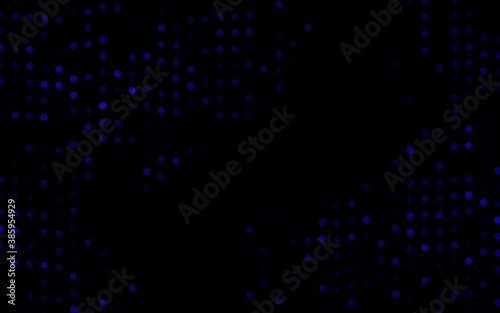 Dark Purple vector pattern with spheres.