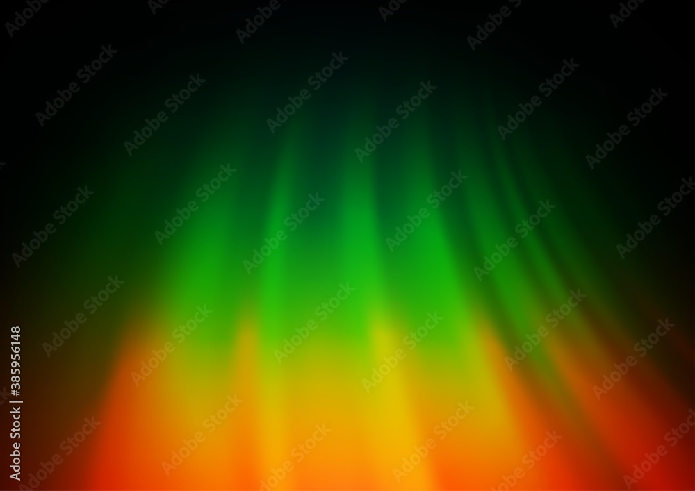 Fototapeta premium Dark Multicolor, Rainbow vector blurred bright background.