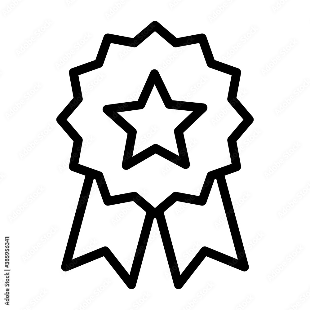 Badge icon design. reward outline vector design. Badge icon design. reward outline vector design.