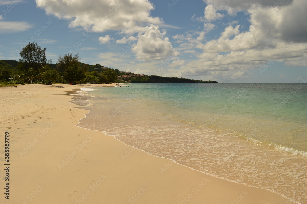 The stunning and colorful island of Grenada in the Caribbean Ocean