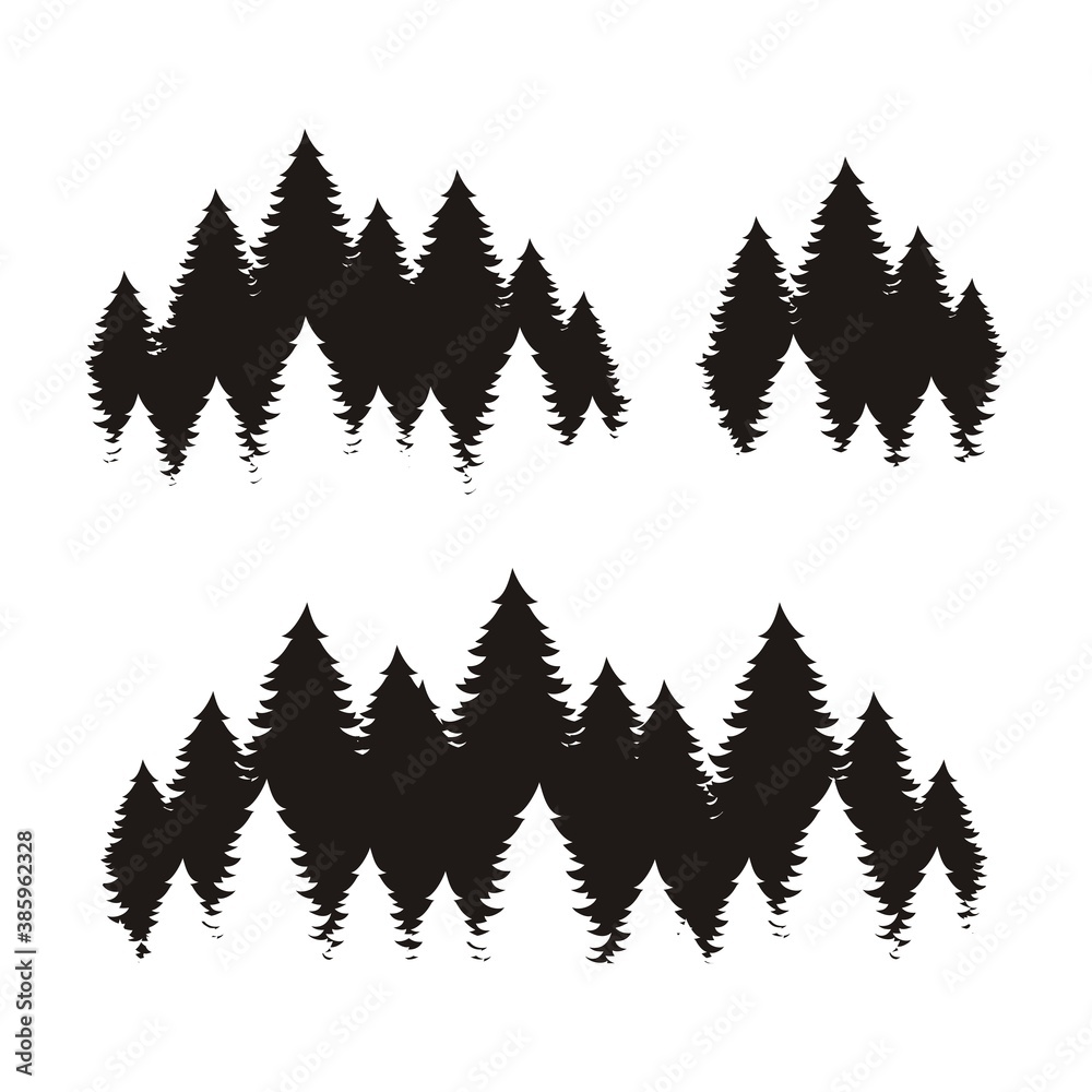 Obraz premium Forest silhouette