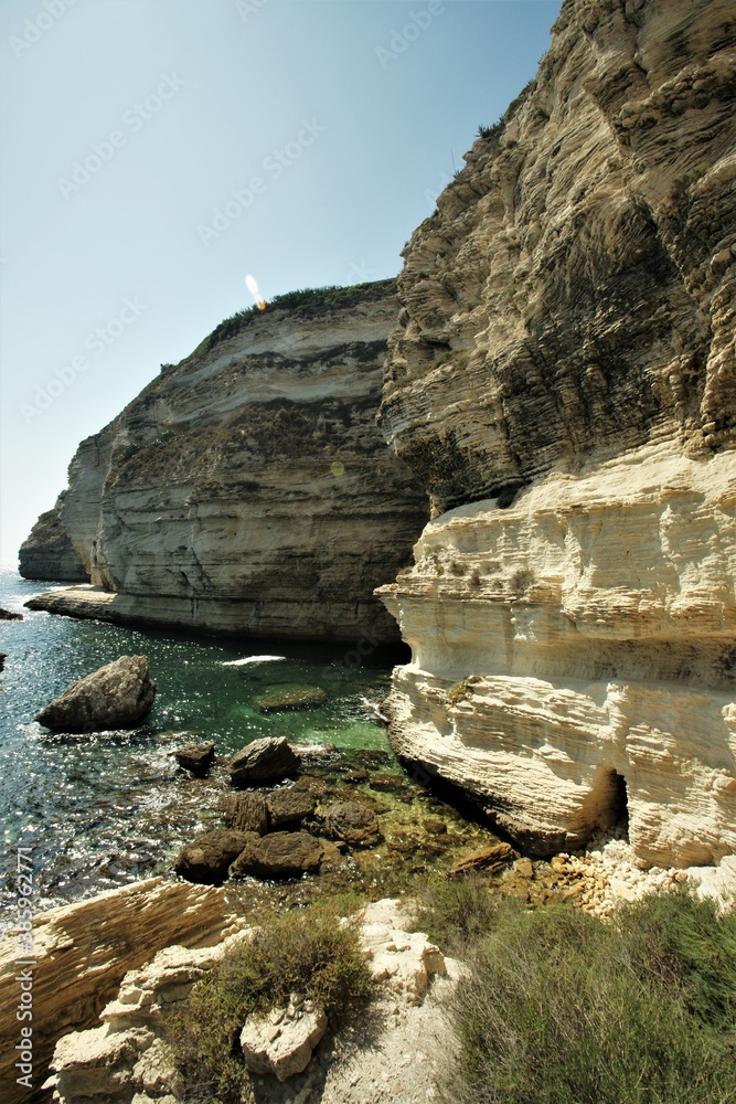 cliffs of bonifacio corsica france