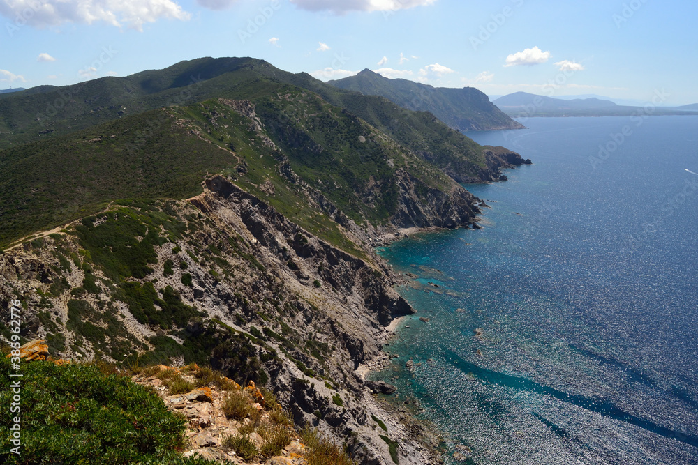 La costa dell'Argentiera