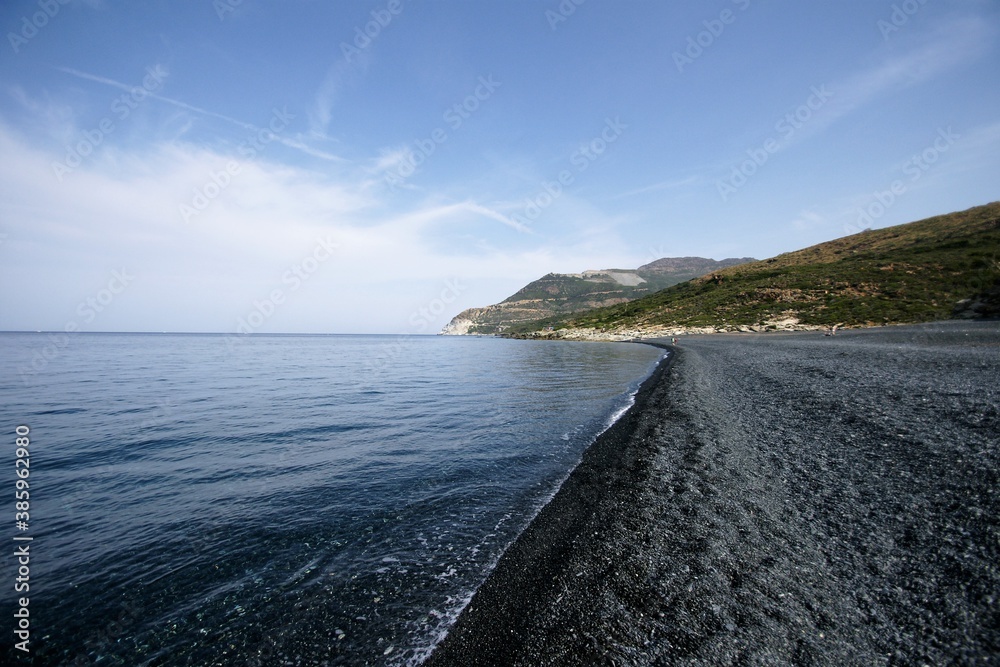 beach of nonza corsica france