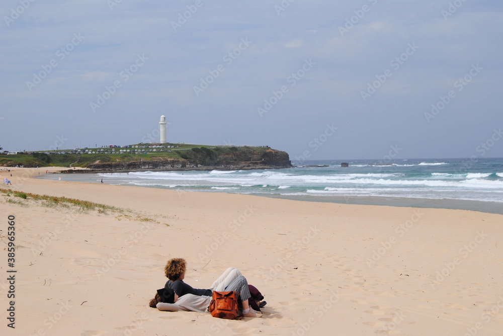 The ocean and the beach near the Wollongong The ocean and the beach near the Wollongong