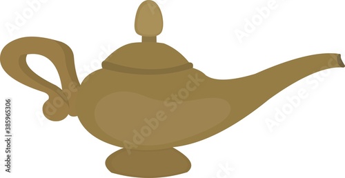 Vector illustration of a classic genie lamp