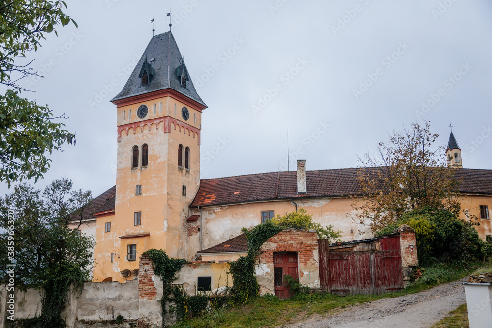 Vimperk (Winterberg) castle, Renaissance chateau in the national park and protected landscape area of Sumava, South Bohemia, Czech Republic