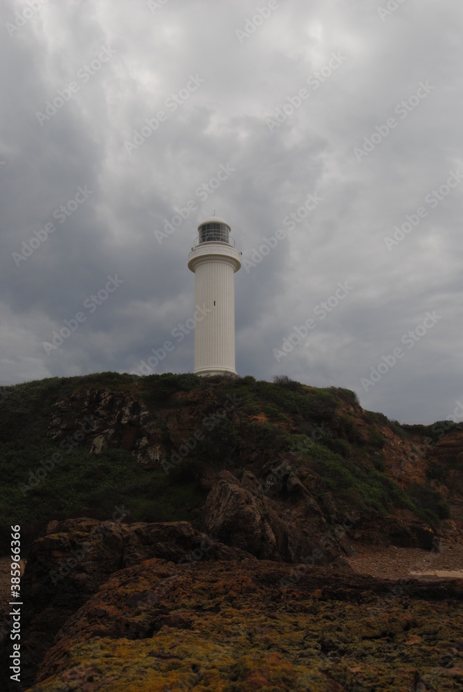 Wollongong ocean view from the shore on the grey day Wollongong ocean view from the shore on the grey day