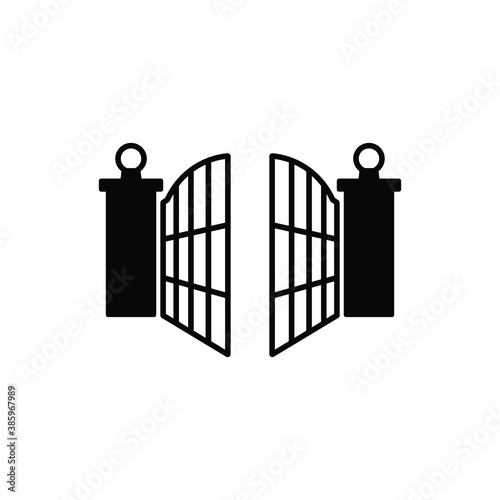 Gate icon vector