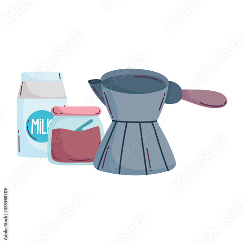 coffee brewing methods, turkish cezve brown sugar and milk