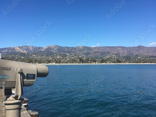 telescope overlooking the sea in Santa Barbara