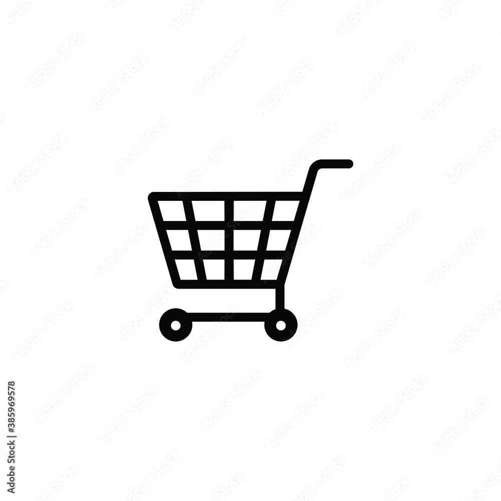 Shopping cart icon vector Shopping cart icon vector