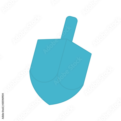 jewish dreidel flat style icon vector design