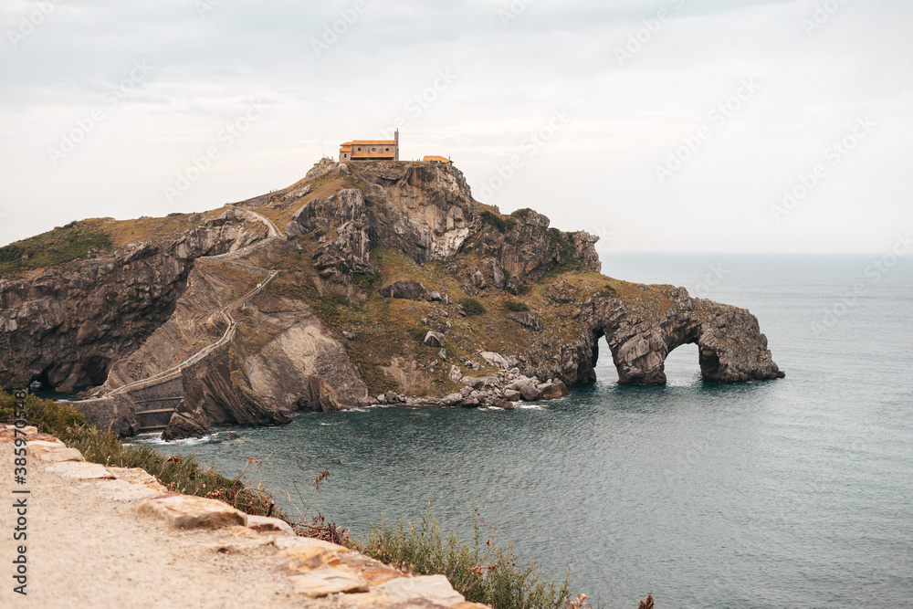 Gaztelugatxe island on Vizcaya, Spain Gaztelugatxe island on Vizcaya, Spain