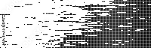 Pattern of random pixels. Monochromatic background for website, poster, card. Black and white vector Illustration