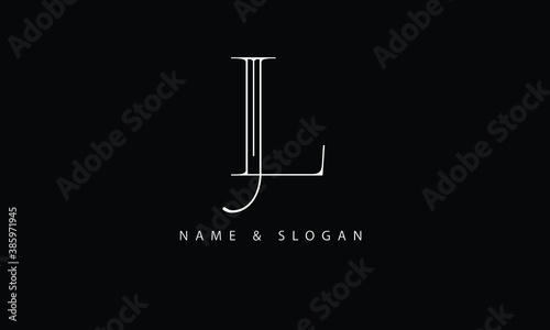 LJ, JL, L, J abstract letters logo monogram photo