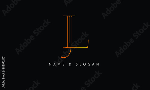 LJ, JL, L, J abstract letters logo monogram photo